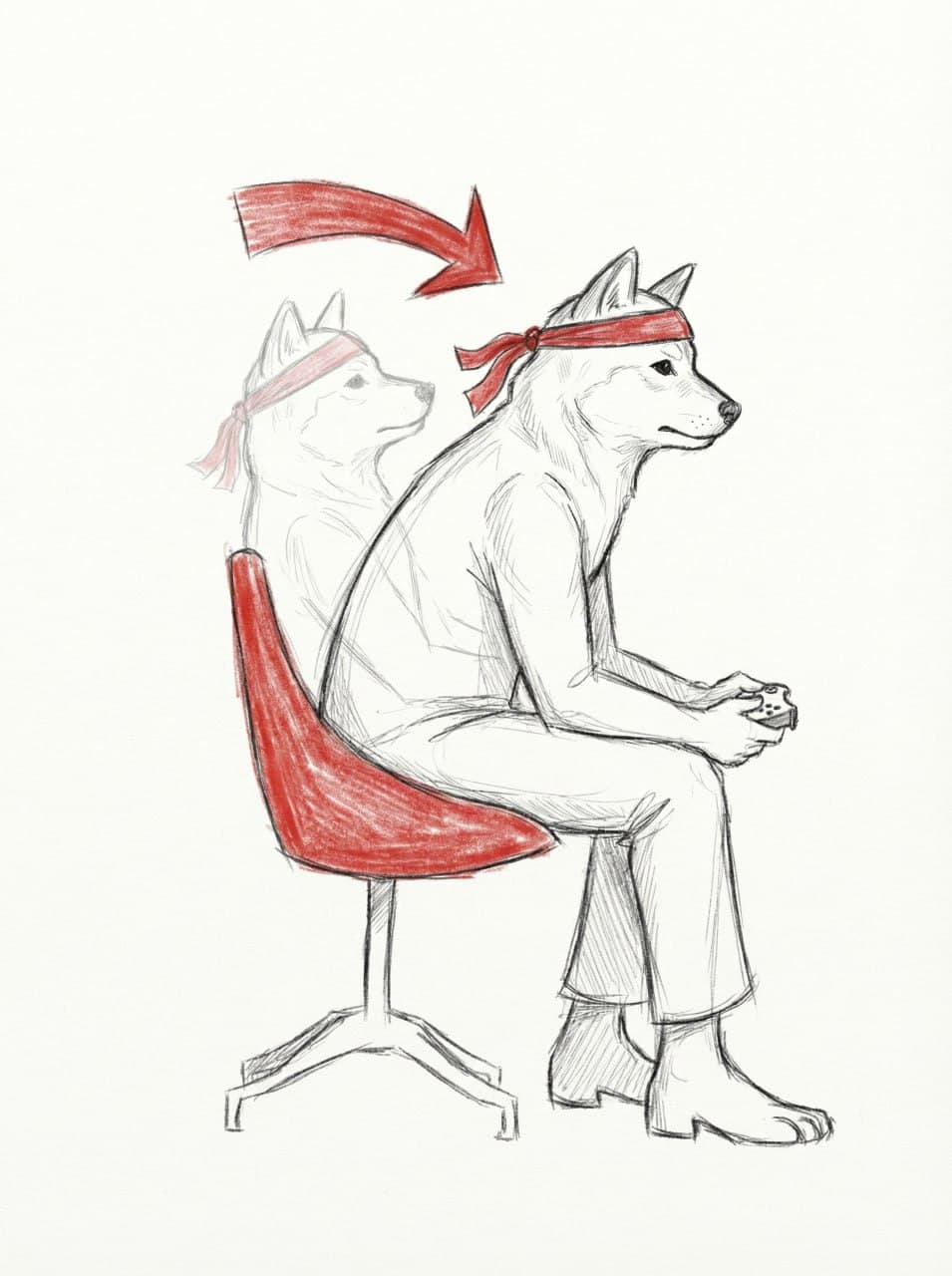 Before / after sketch